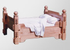 Maple pedastal writing desk